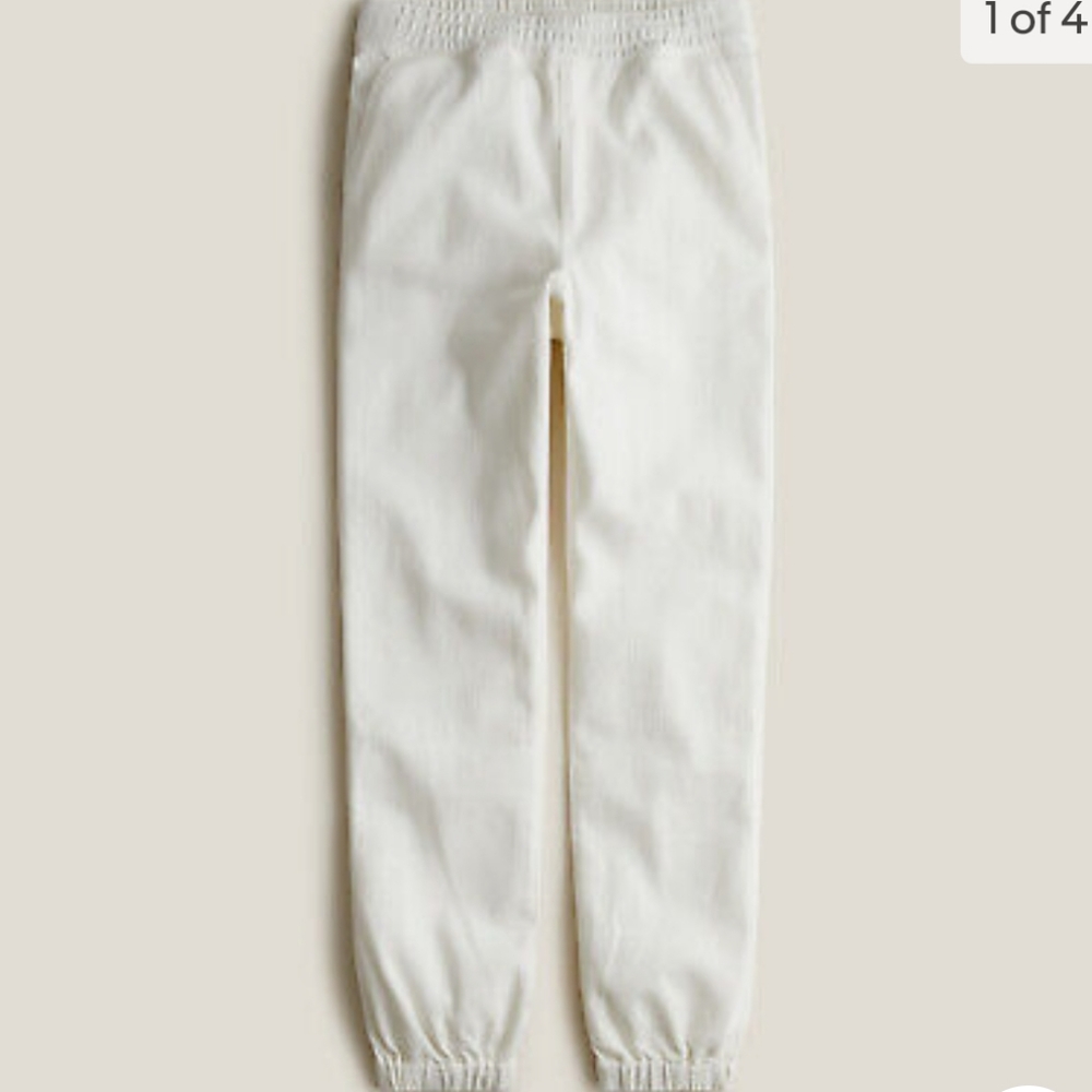 JCREW Ivory Denim Joggers S/P